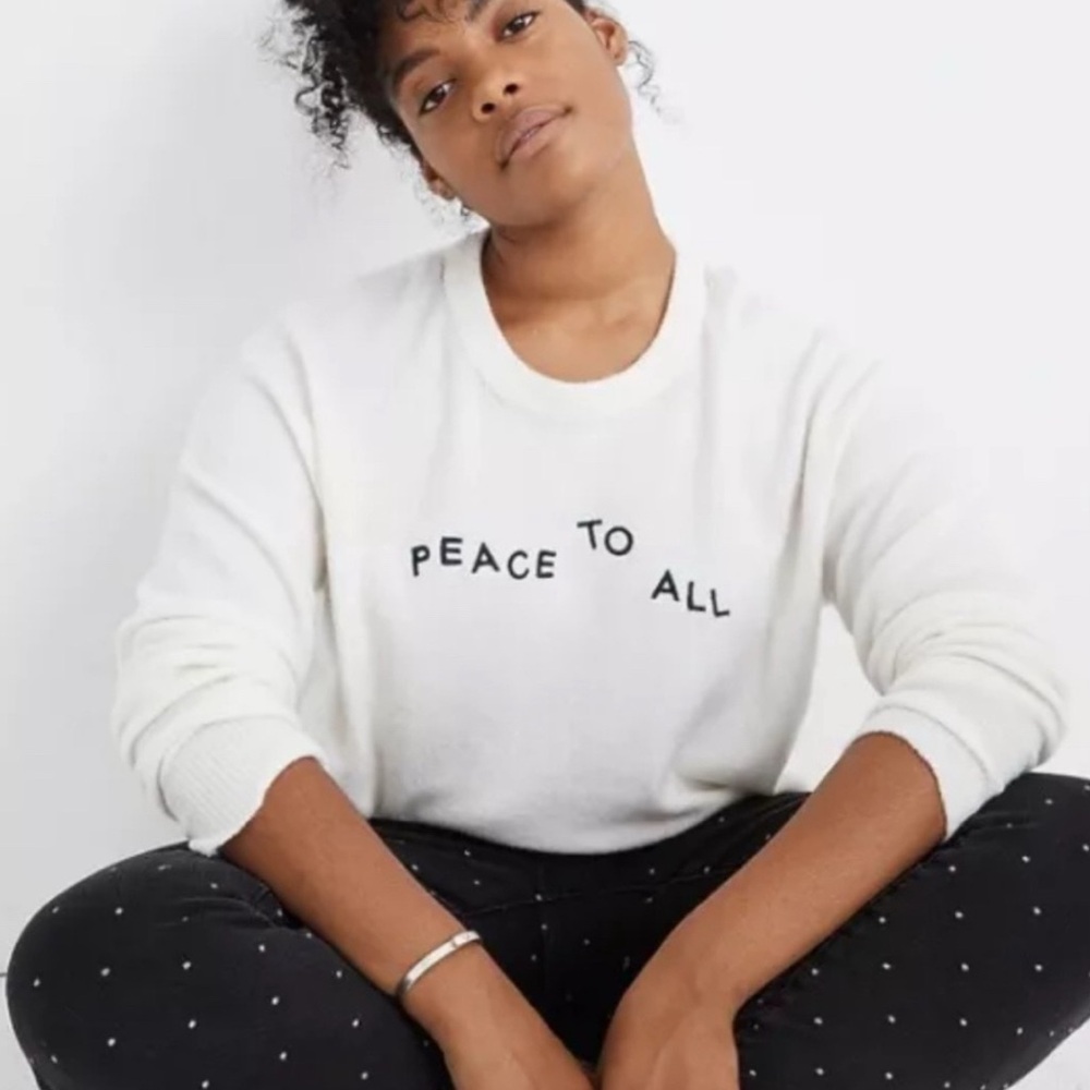 Madewell Peace to All Sweater M